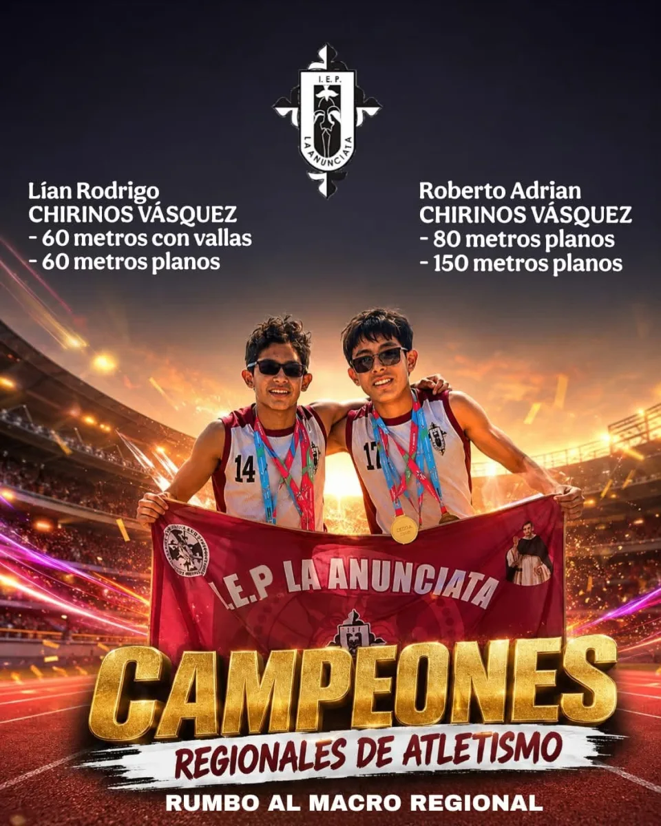 Lian Rodrigo / Roberto Adrian, Campeones Regionales de Atletismo