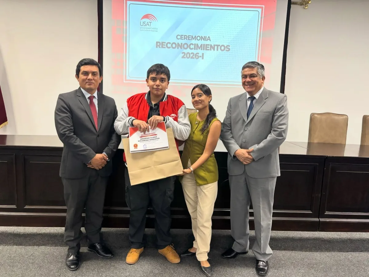 Bocanegra Barrantes, Sebastián Alonso, PRIMER PUESTO en el periodo académico 2026-I. USAT